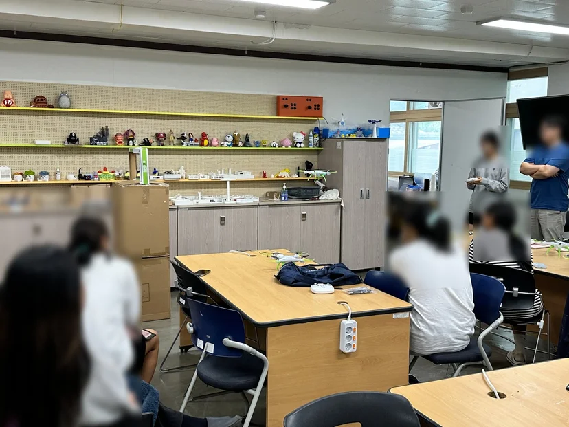 도계전산고등학교 드론 메이커스 교육 현장 사진 9