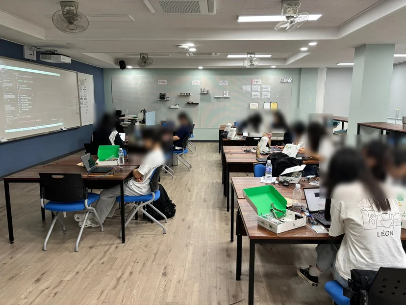 서귀포여자고등학교 AIoT 스마트팜 캠프 현장 사진 1