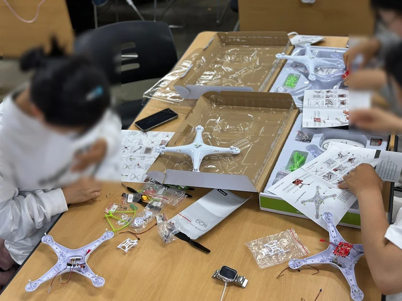 도계전산고등학교 드론 메이커스 교육 현장 사진 8
