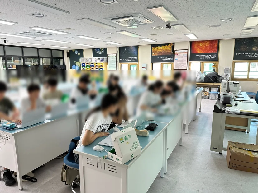제주융합과학교육원 스마트 그린 학교 영재학급 캠프 현장 사진 2