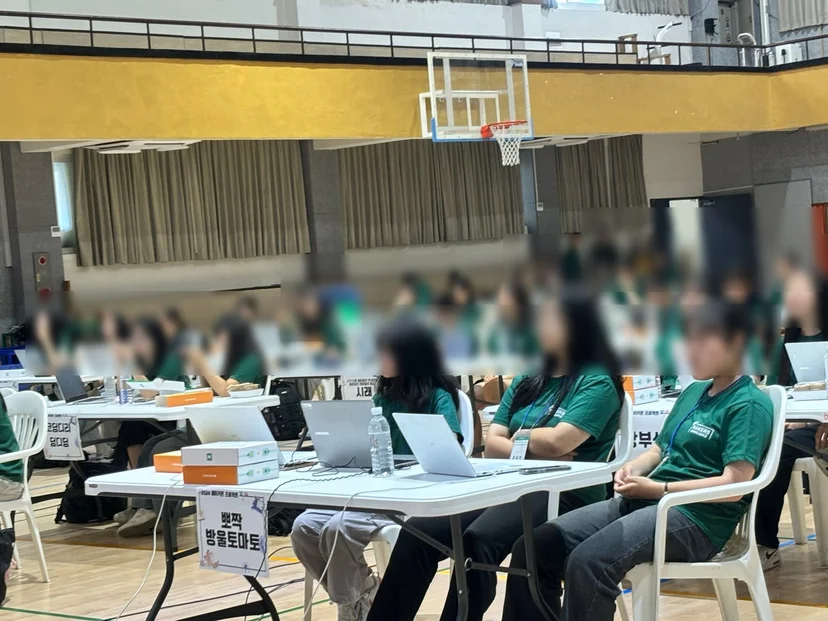 제주여자고등학교 AIoT 메이커톤 현장 사진 3