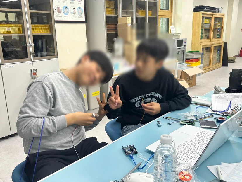 제주융합과학교육원 실험한마당 MBL 자유낙하 실험 현장 사진 7