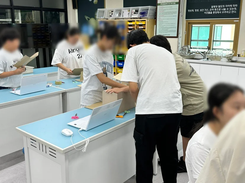 제주융합과학교육원 스마트 그린 학교 영재학급 캠프 현장 사진 10