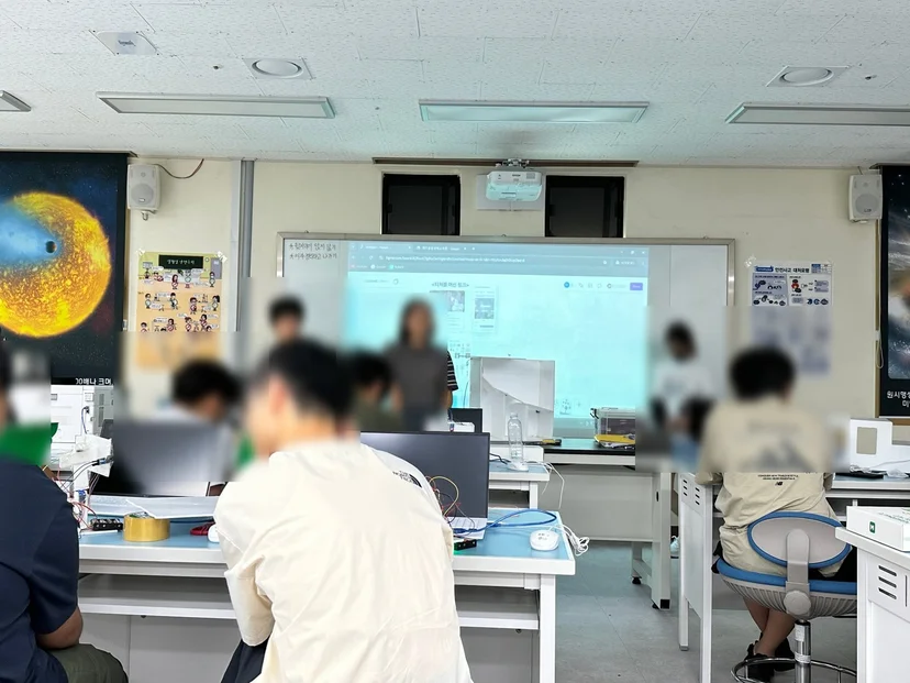 제주융합과학교육원 스마트 그린 학교 영재학급 캠프 현장 사진 20