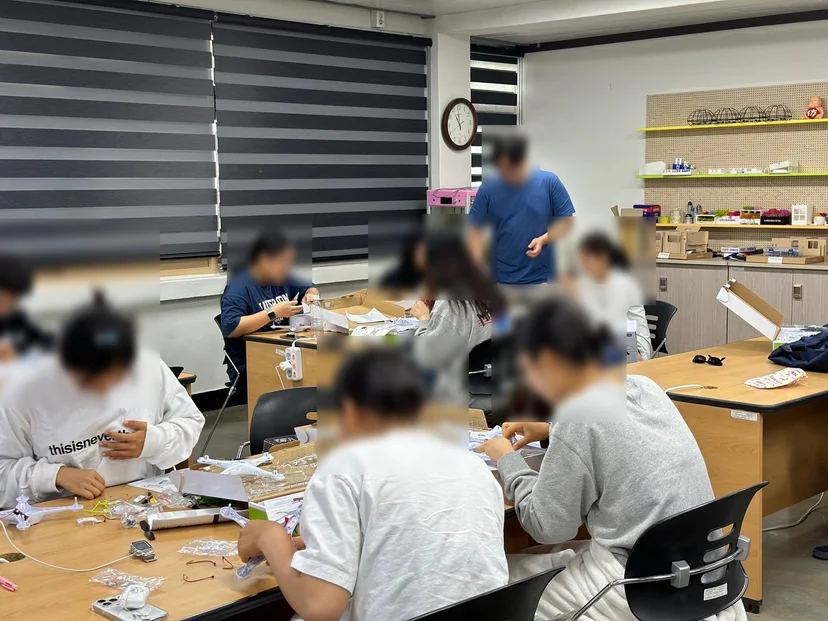 도계전산고등학교 드론 메이커스 교육 현장 사진 7