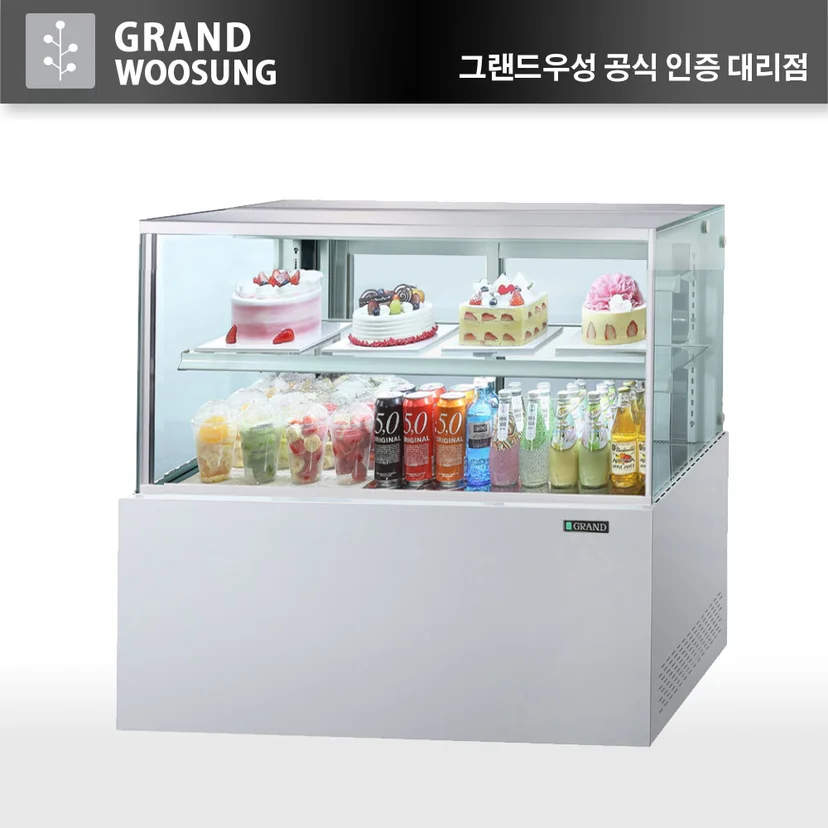 디저트의 색감을 살리고 열 손상을 줄이는 조명이 설치되었는가 전기·배수·관리 설비 위치 확인 사진