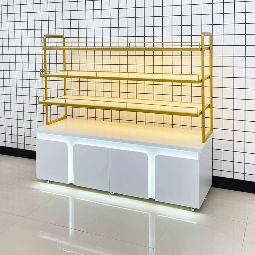 제과진열장 제품 종류와 선반 배치 구조는 어떻게 정해야 할까요 전기·배수·관리 설비 위치 확인 사진