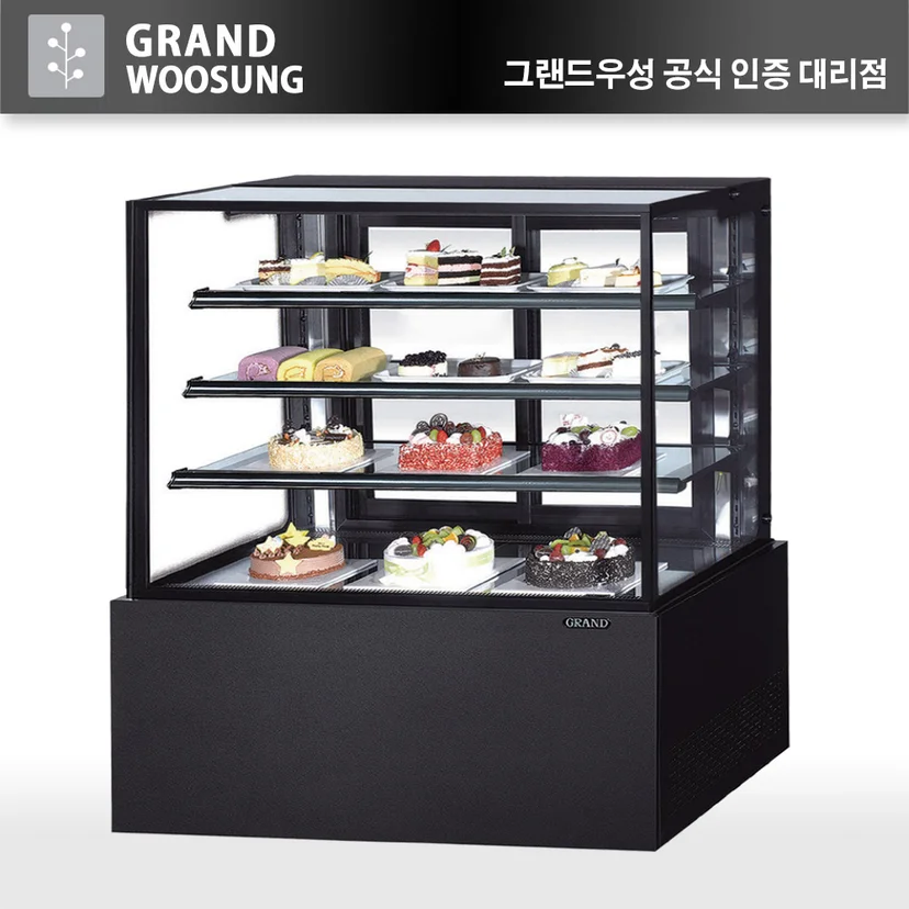 매장 동선과 작업 공간에 맞는 디저트진열대 크기 및 문 열림 방식을 갖추었는가 전기·배수·관리 설비 위치 확인 사진