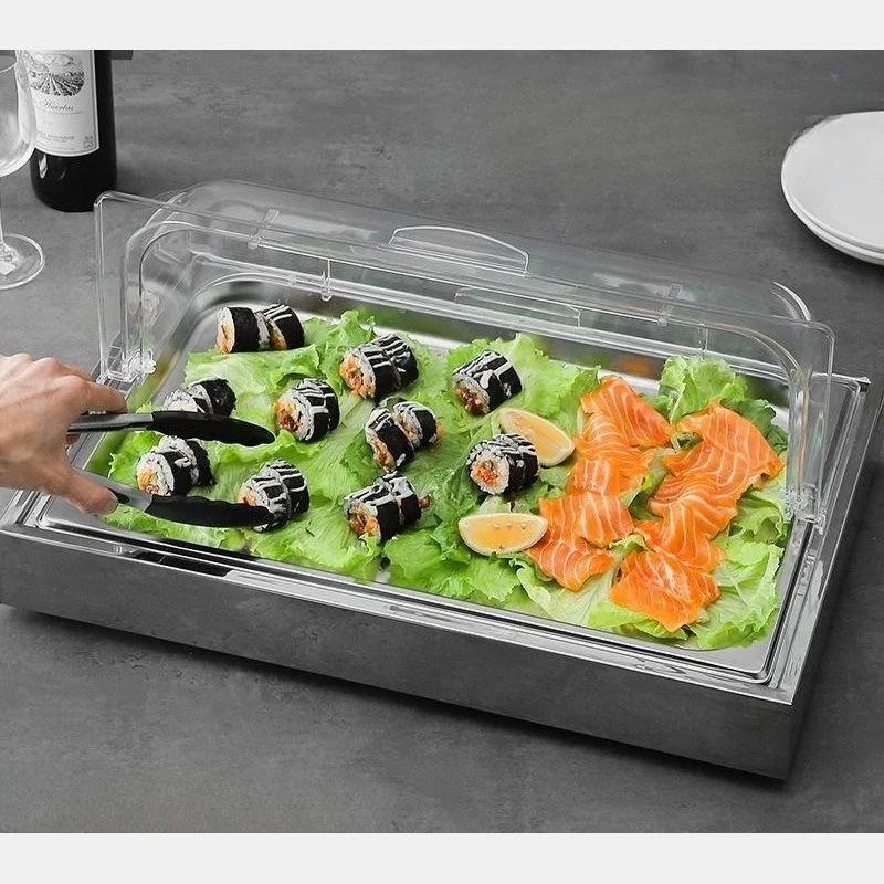 회전초밥 및 일식 전문점 매장에는 어떤 진열 방식이 적합할까요 전기·배수·관리 설비 위치 확인 사진