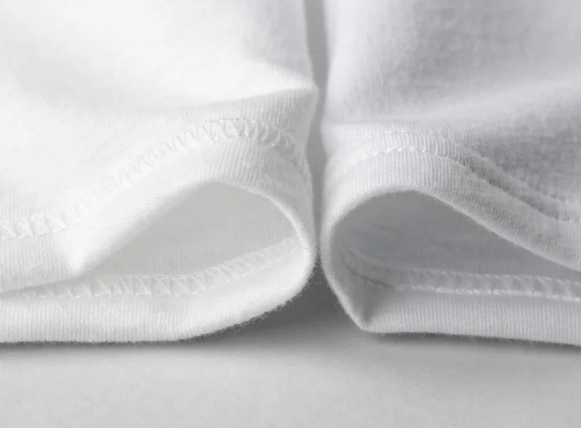 20수와 30수 티셔츠 원단 두께 비교