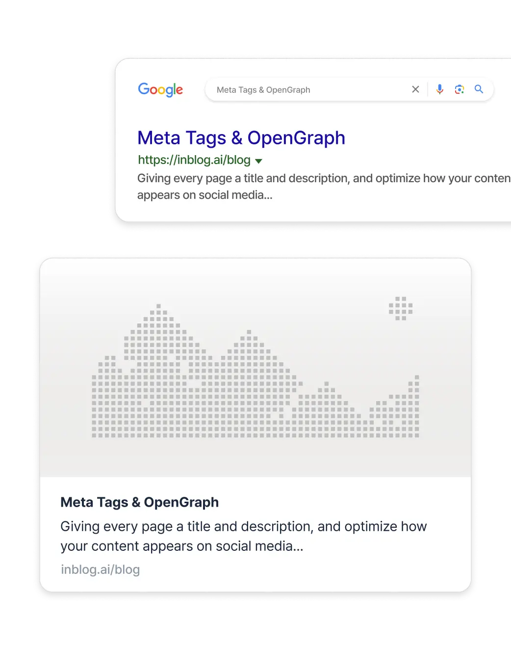 metadata and opengraph image, optimize content appearance