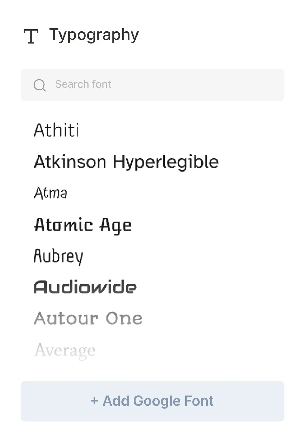 Typography customization for a unique blog style