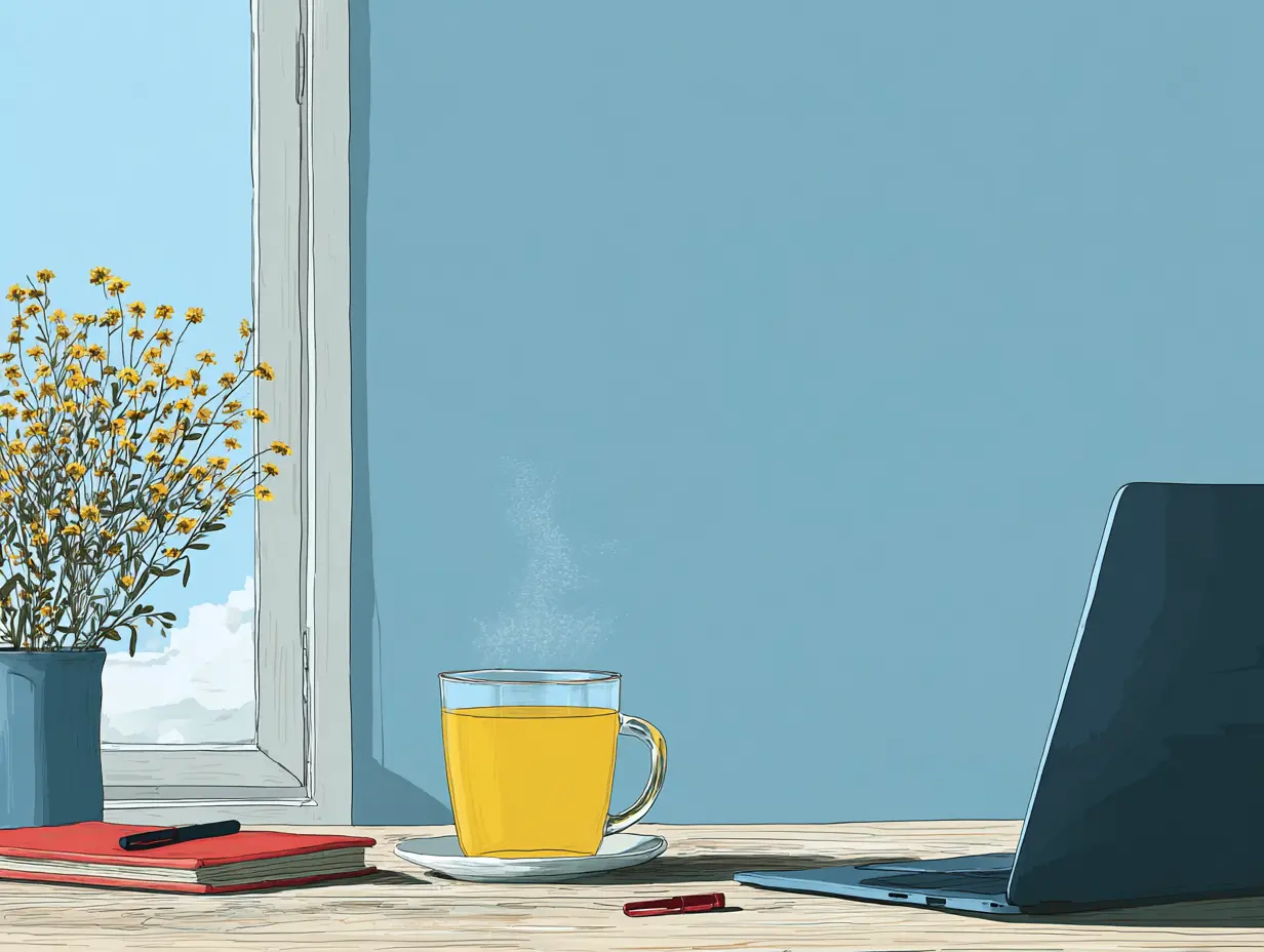 허브티 한 잔으로 몸과 마음을 진정시키는 순간