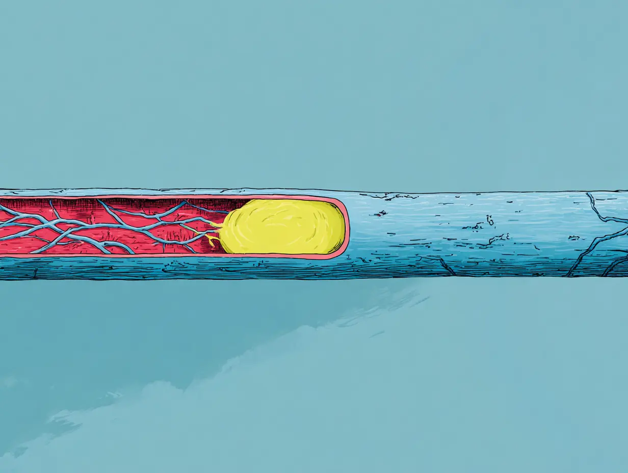 NMN의 혈관 건강 개선 효과를 상징하는 이미지