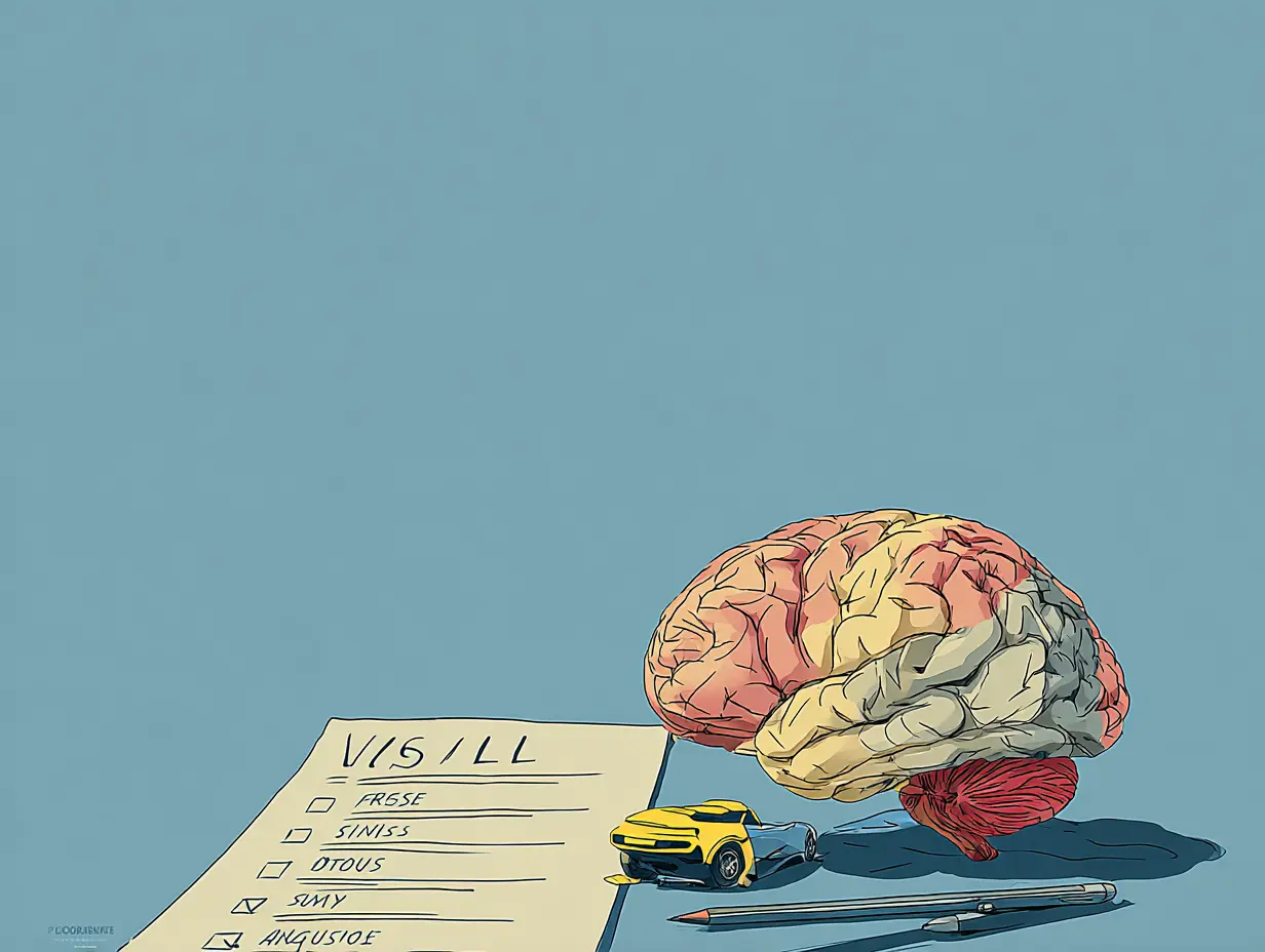 뇌 피로 자가진단 체크리스트 인포그래픽