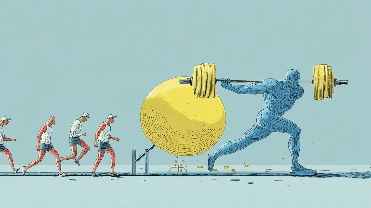 근육이 수축될 때 분비되는 마이오카인이 세포 노화를 억제하는 원리를 시각화한 이미지