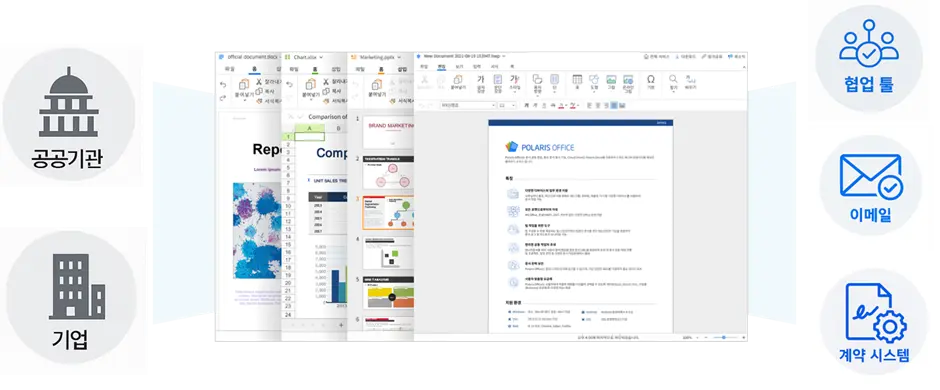 협업툴부터 이메일, 계약 시스템까지 다양하게 활용되는 웹오피스
