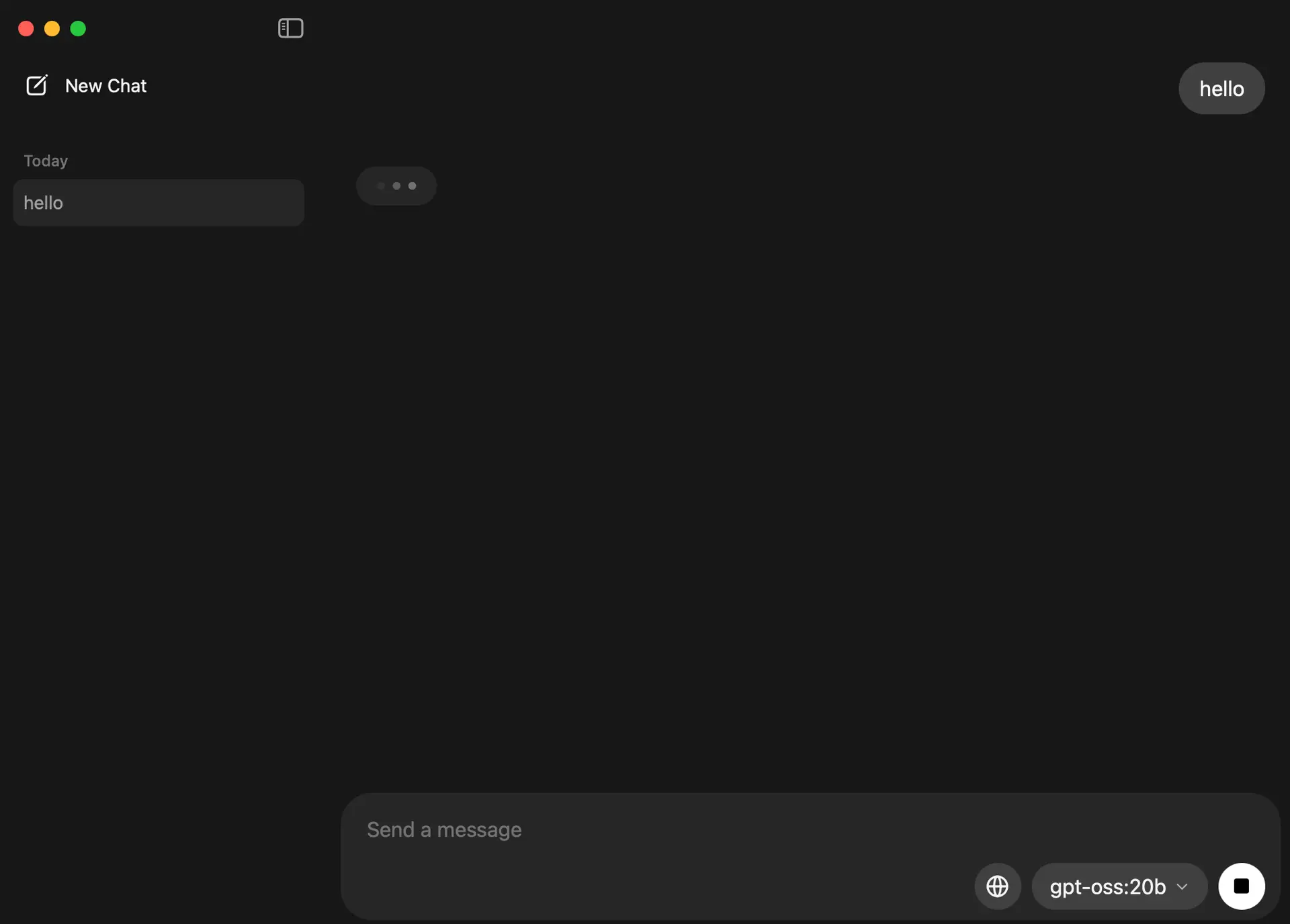 메모리 16GB, 맥북 프로 14 노트북에서 gpt-oss-20b 실행 결과