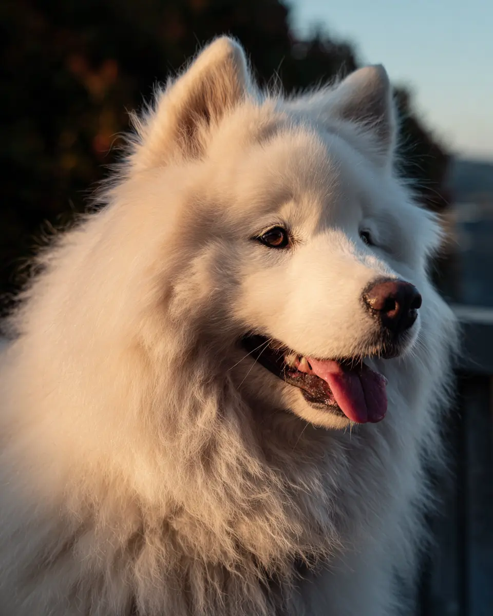 충분한 지방 섭취로 윤기 있고 건강한 털을 유지하는 강아지의 모습
