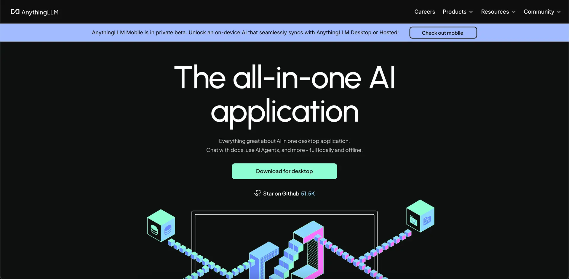 AnythingLLM 홈페이지