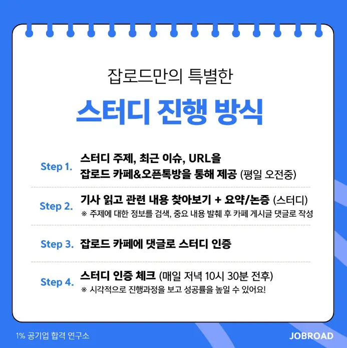 "잡로드 공기업 취준생 스터디 모집"
