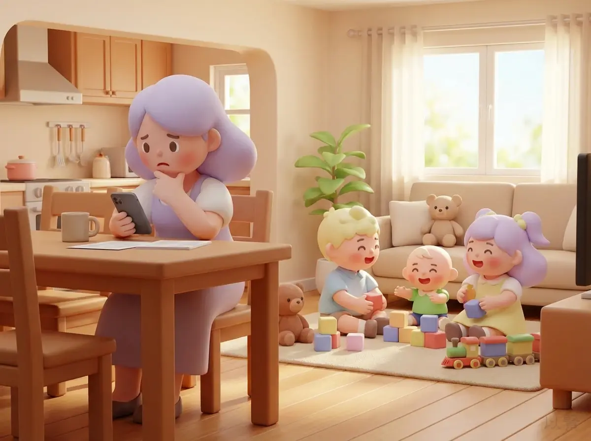 경찰 연락을 확인하는 의뢰인 이미지