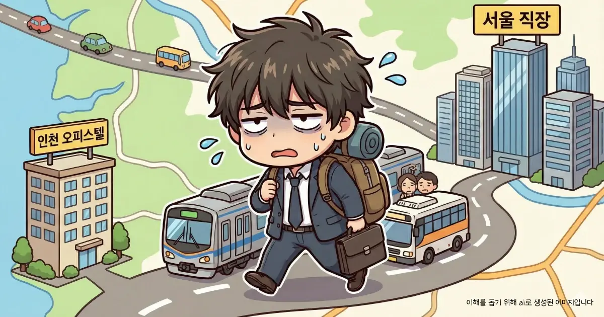 임차권등기를 못 해 인천과 서울을 왔다갔다하는 의뢰인