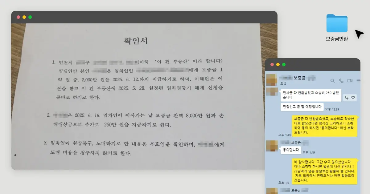 인천 남동구 오피스텔 사례 의뢰인의 사건 종결