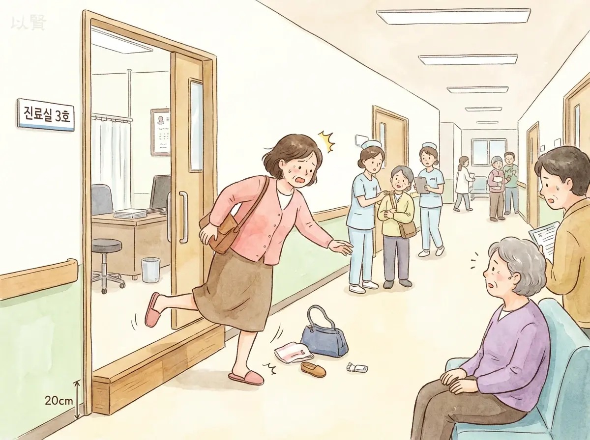 낙상사고 일러스트 이미지