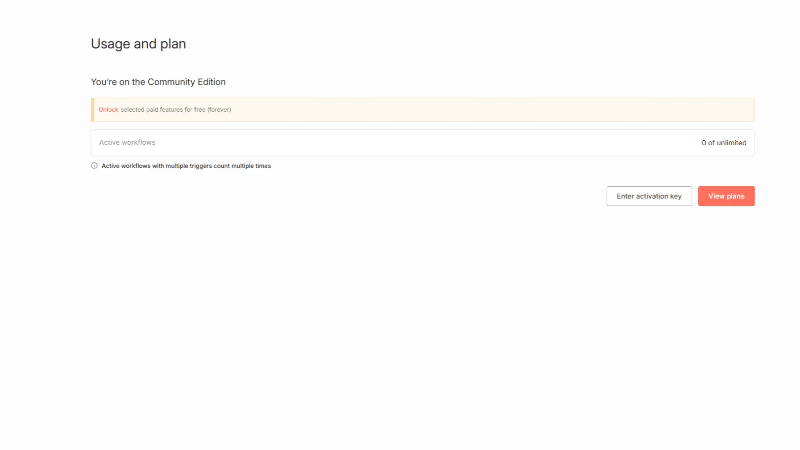n8n 액티베이션키 입력