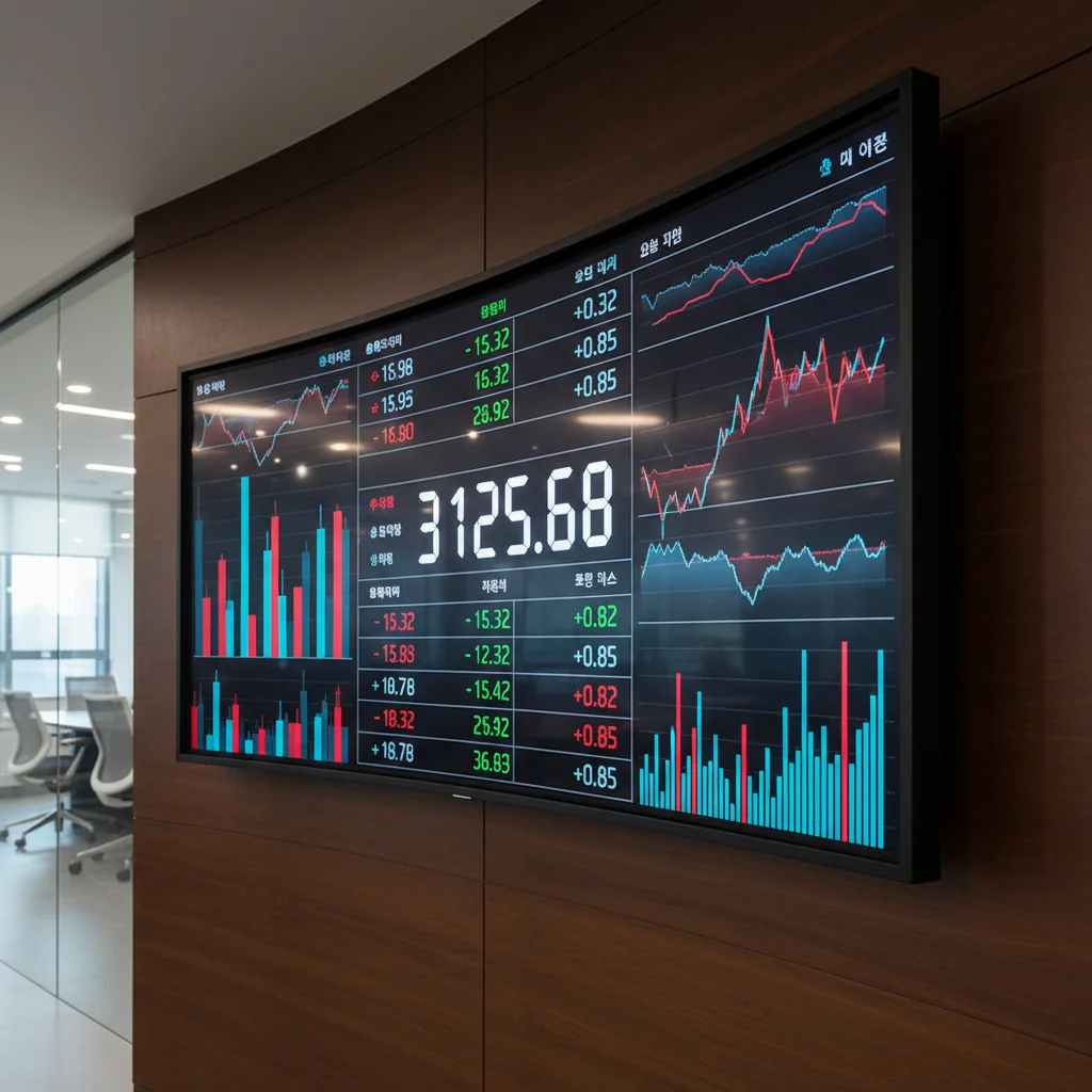 코스피 지수 전광판