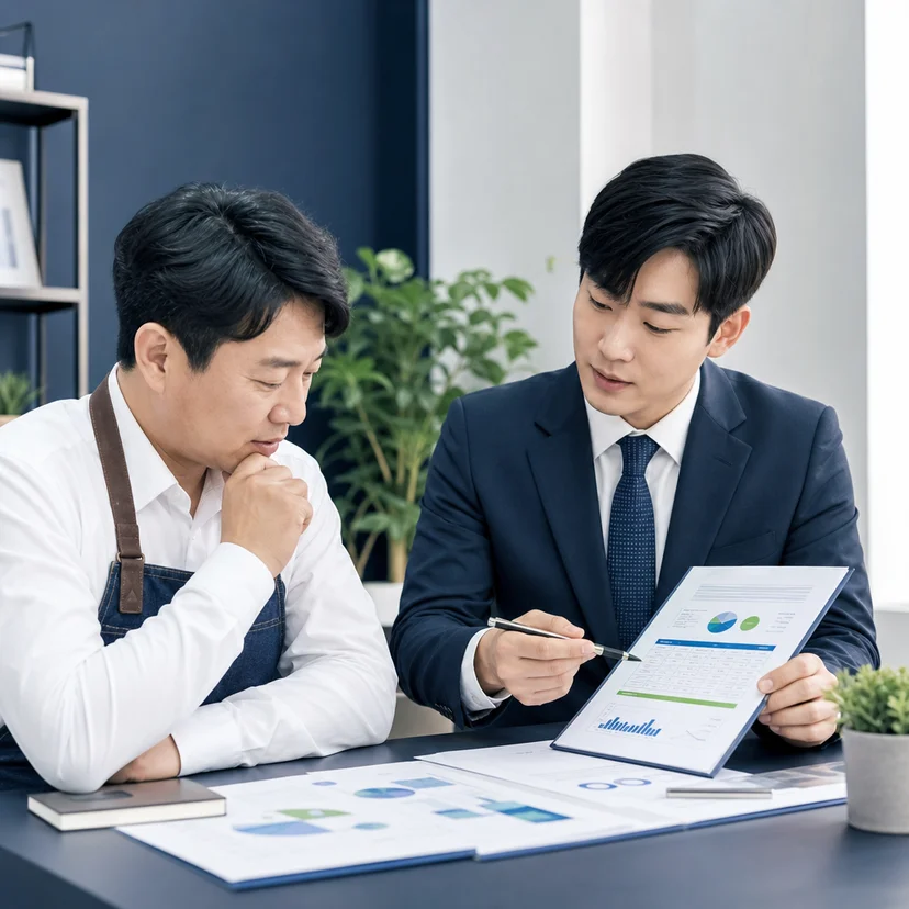 안양 음식점 개인사업자 소진공 vs 신용보증기금 금리·한도·상환기간 비교표 관련 이미지