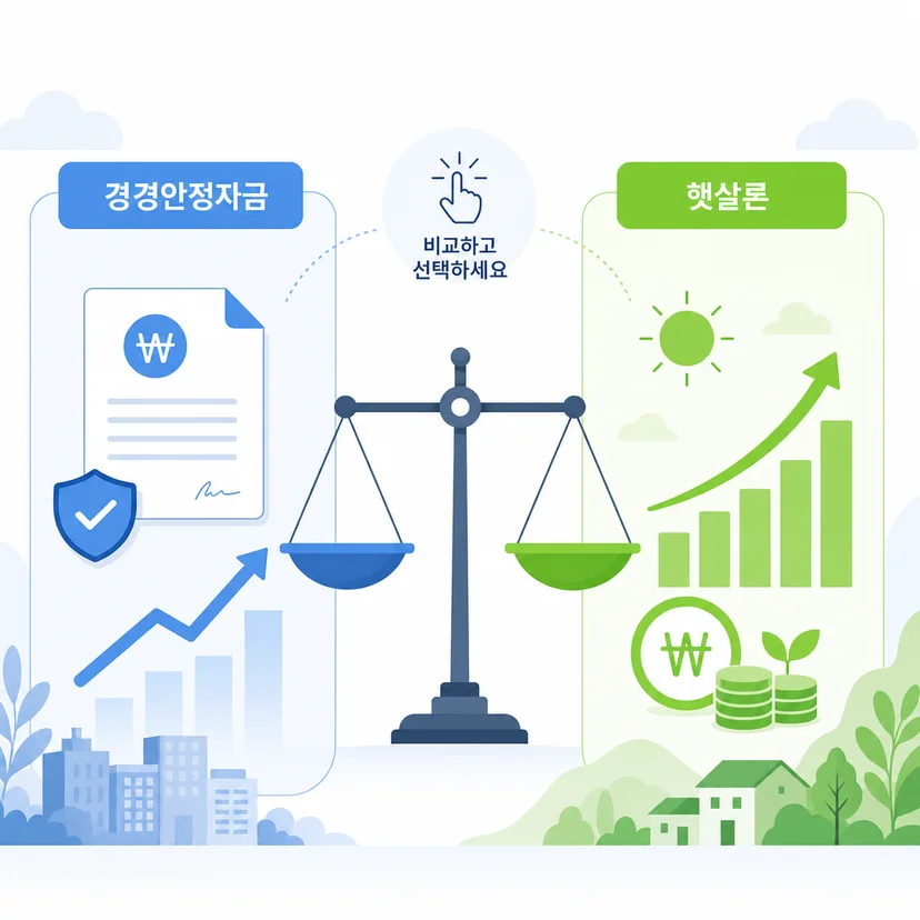 소상공인 경영안정자금 vs 햇살론 금리·한도 비교와 우선 신청 순서