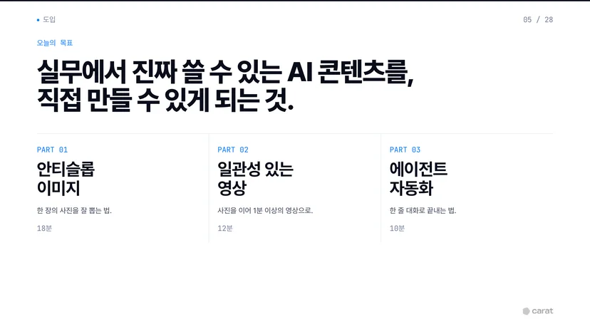 웨비나에서 다룬 안티슬롭, R2V, 에이전트 구축 흐름