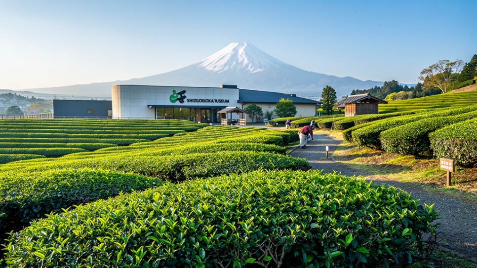 시즈오카 녹차 박물관 재배지, 일본 녹차 문화 체험 및 후지산 관광