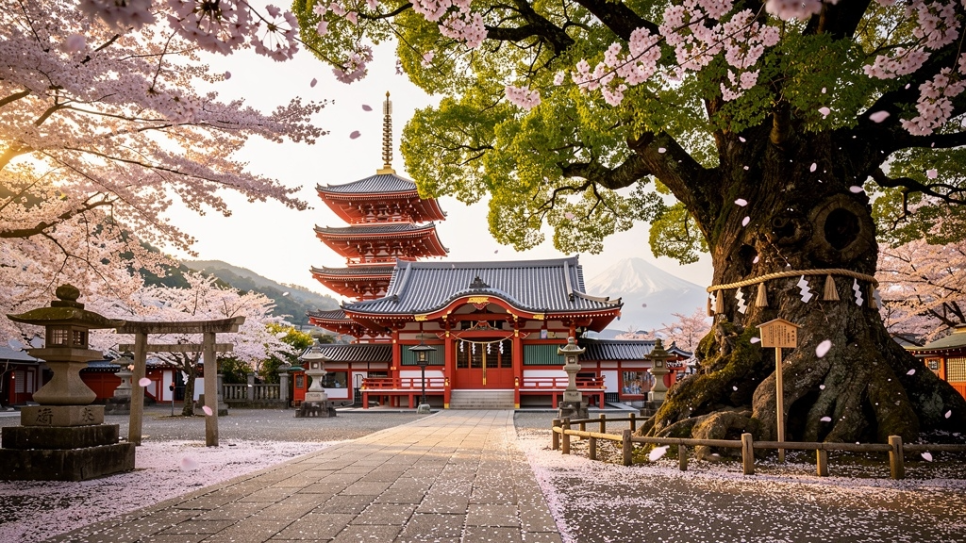 시즈오카 사찰 벚꽃 축제, 4월 봄 여행 인생샷 명소