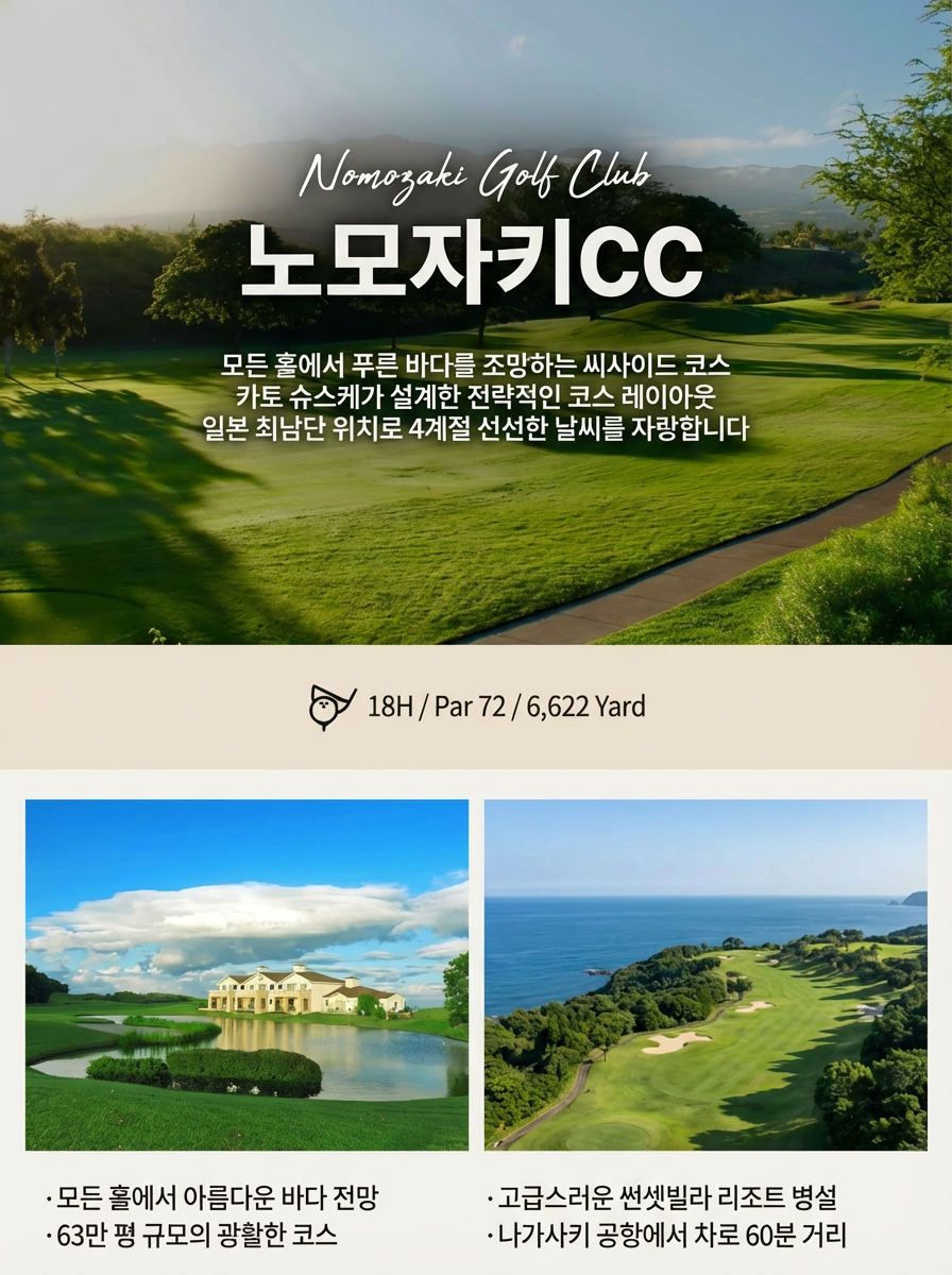 나가사키 골프 여행 관광 코스 안내