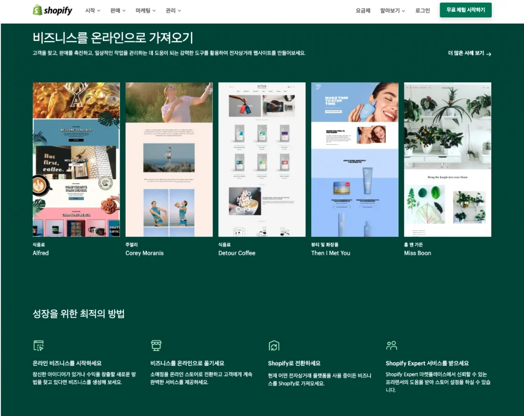 쇼피파이, 쇼핑몰 개설, 쇼피파이 마케팅, 백오피스 툴