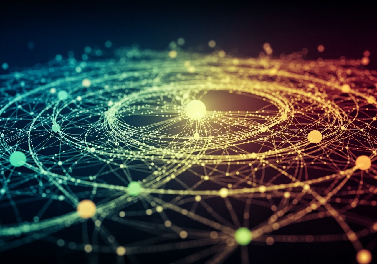 200만 개의 데이터 포인트를 시각화한 복잡한 네트워크 이미지