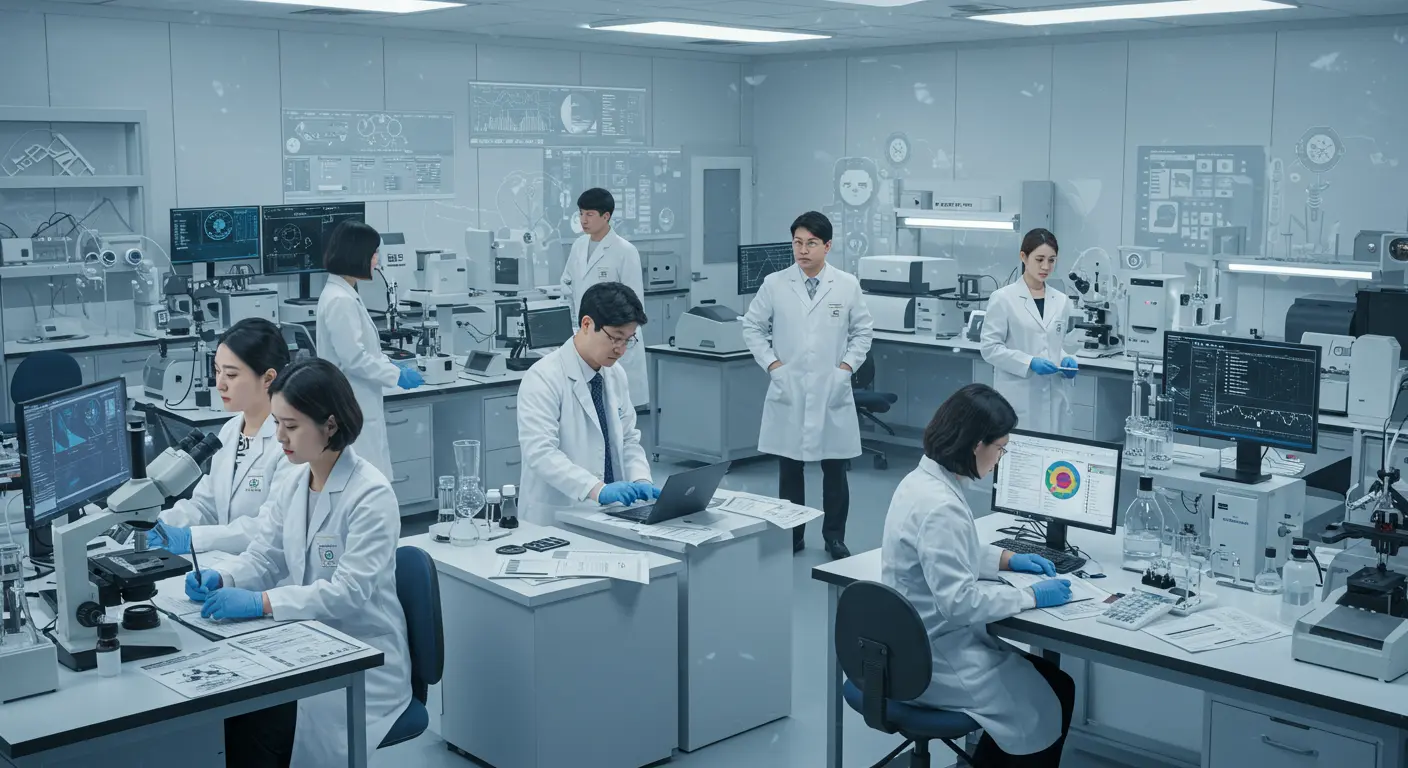 연구소에서 공공 기술을 민간 기업에 이전하는 한국 연구자들