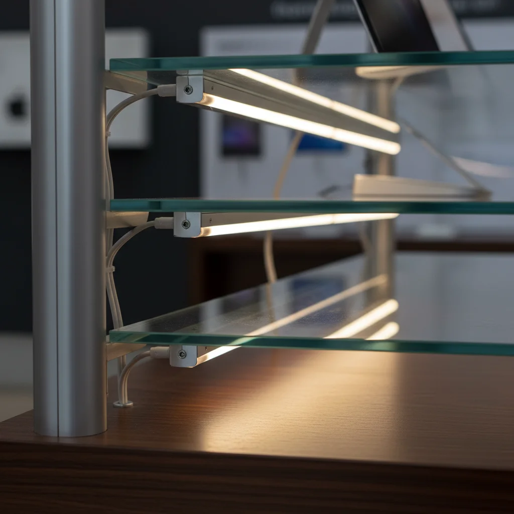 층마다 밝혀주는 LED