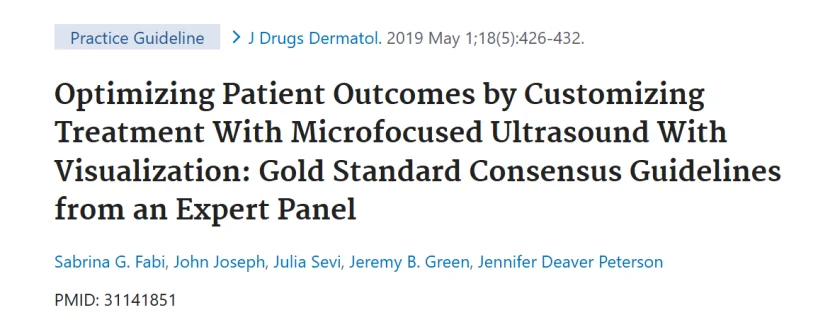 Reference Papers for Ultherapy Guidelines