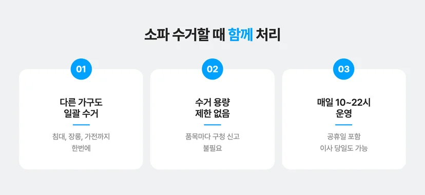 소파 수거할 때 함께 처리