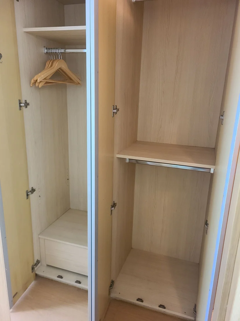Open wardrobe with hanging rail and shelves (Listing ID : 26409)