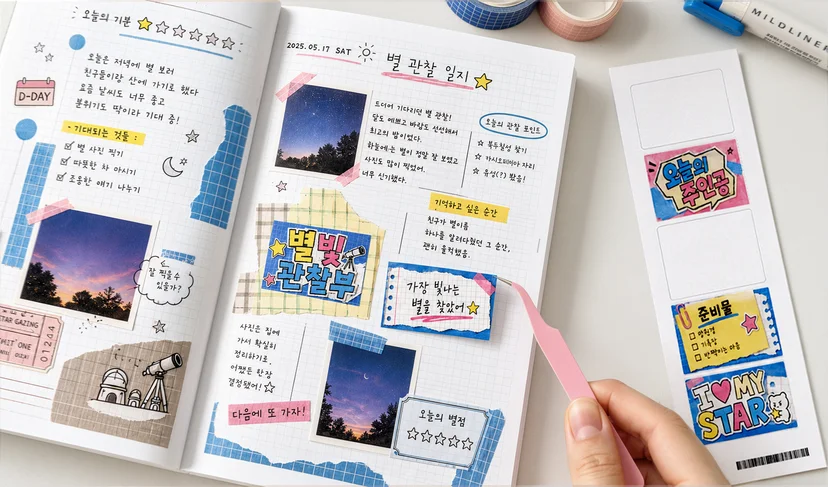 직사각 스티커 소량 제작 가이드-굿즈 제작 전문가 마플