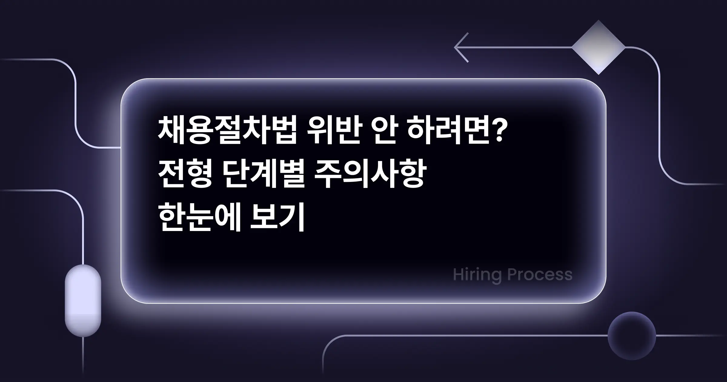 채용절차법 위반 안 하려면? 전형 단계별 주의사항 한눈에 보기