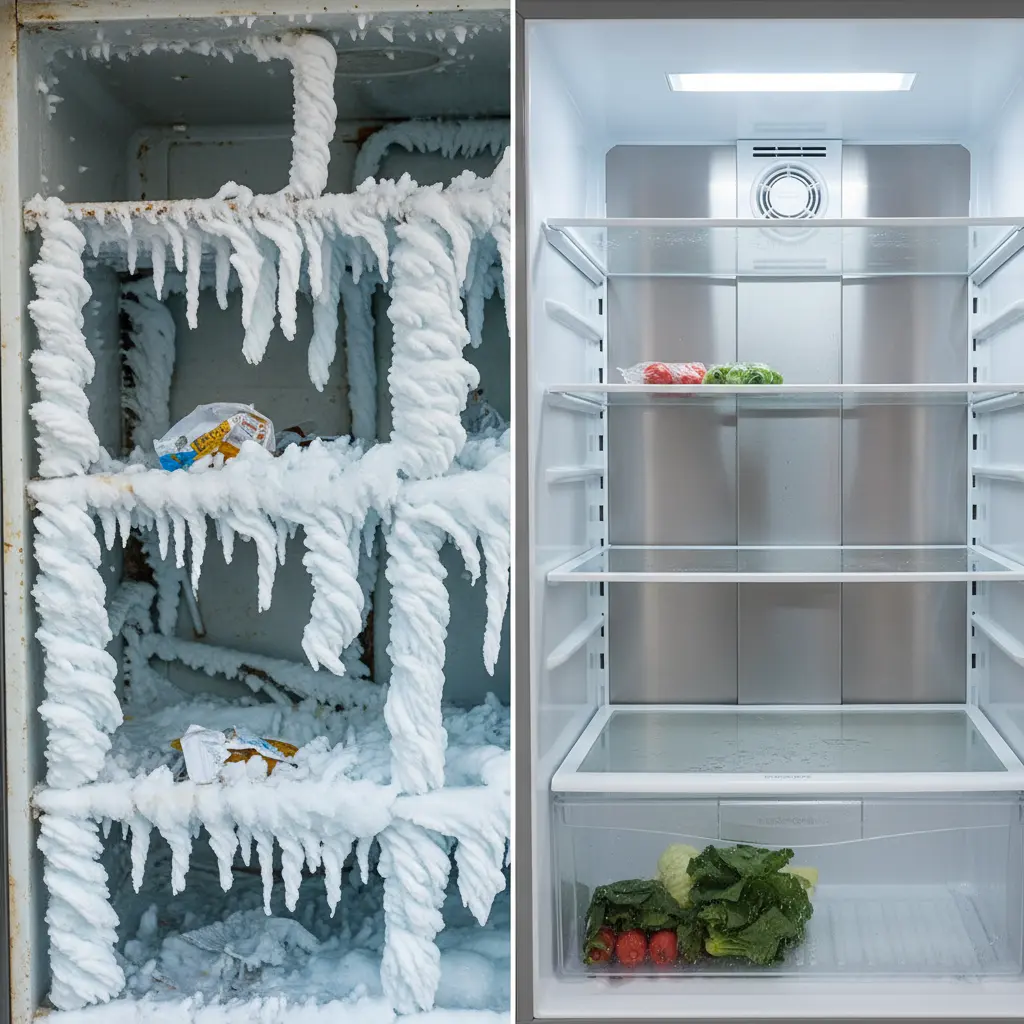 직냉식 성에 vs 간냉식 깔끔함 비교