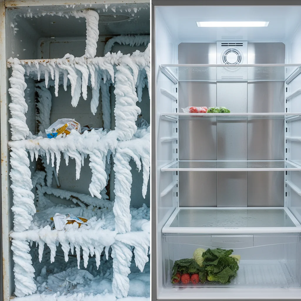 직냉식 성에 vs 간냉식 깔끔함 비교