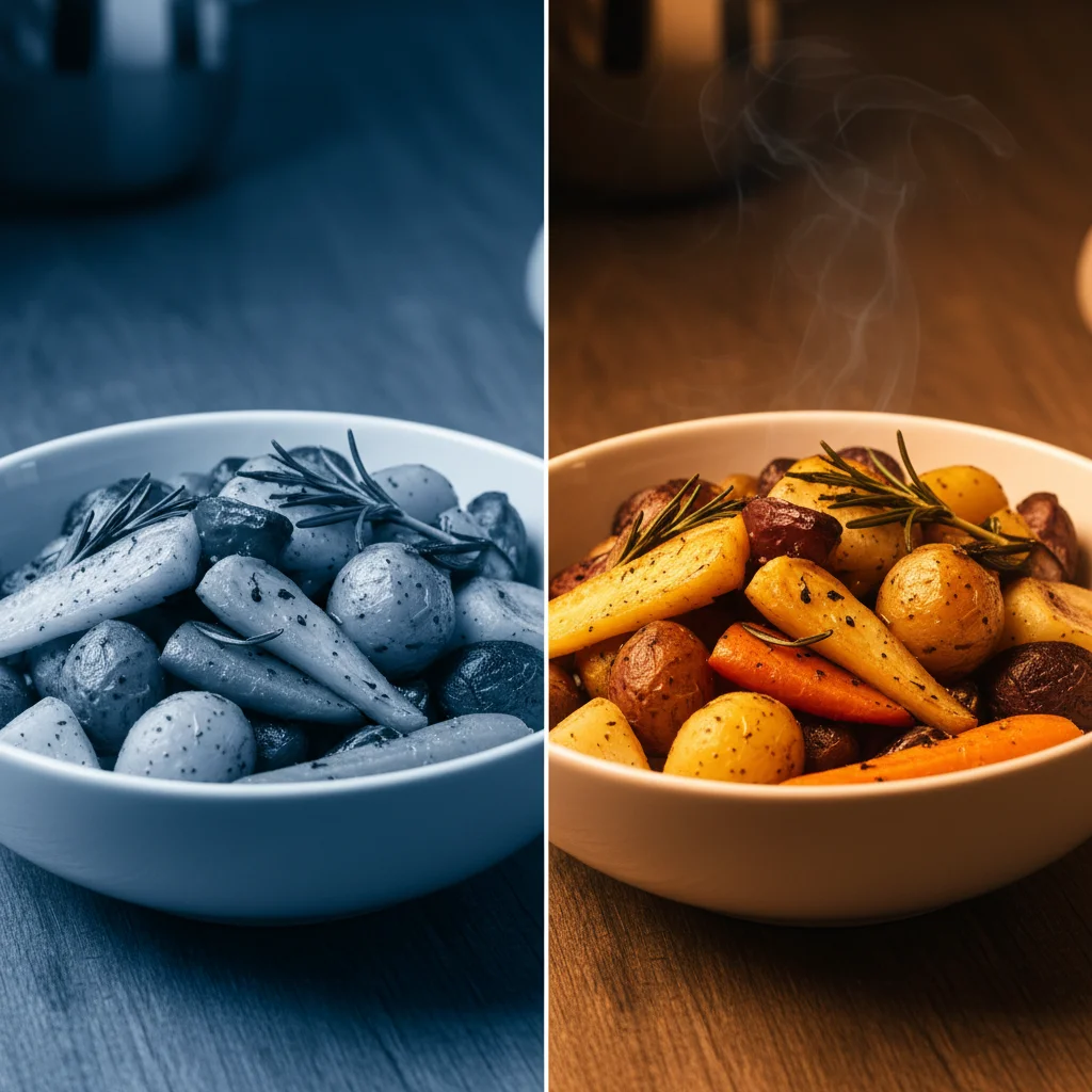 조명 색상에 따른 음식 차이