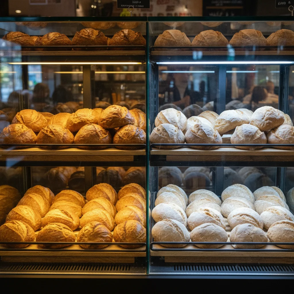 빵이 맛있어 보이는 조명 색깔